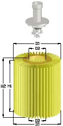 OLJEFILTER TOYOTA, DAIHATSU